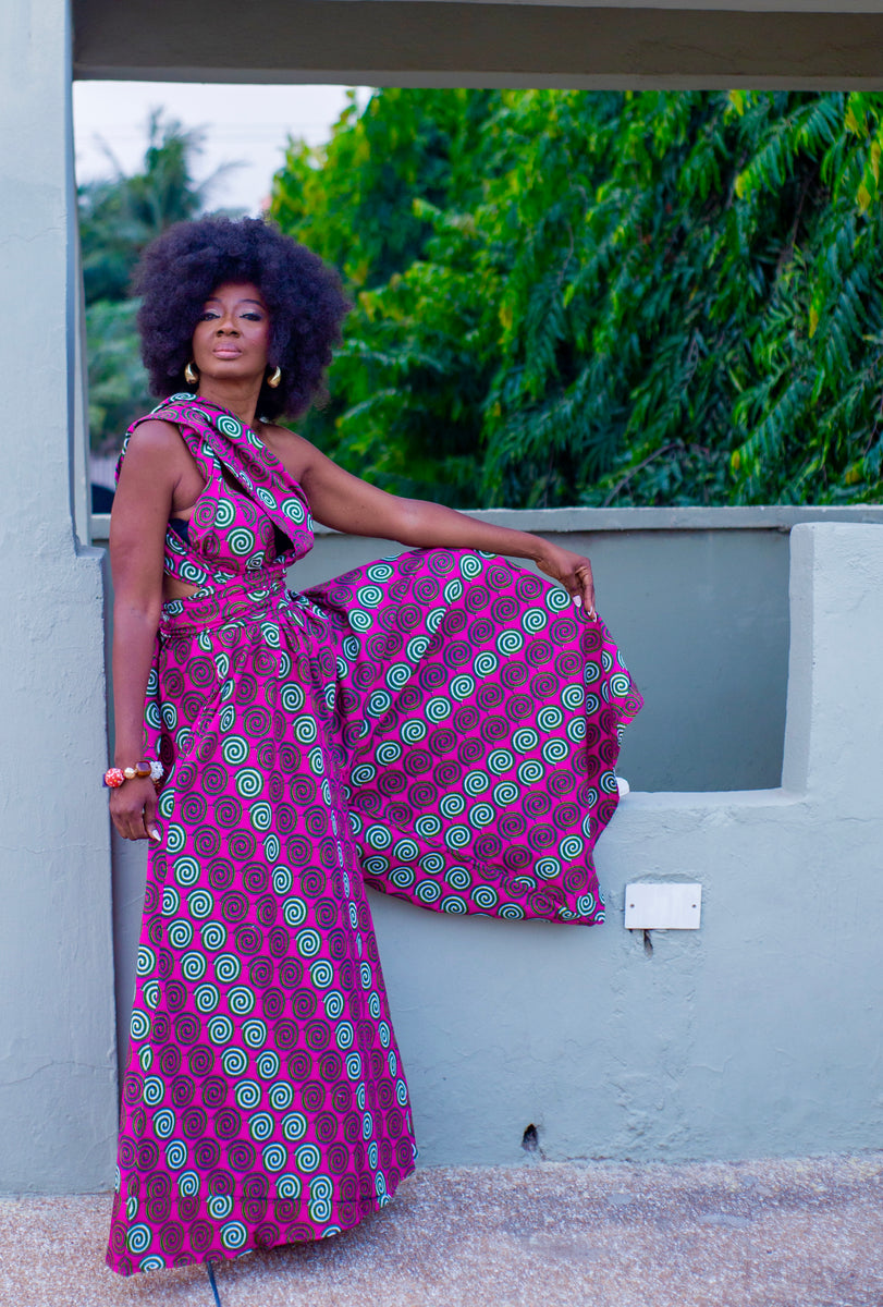 Fula freesize infinity jumpsuit in red.