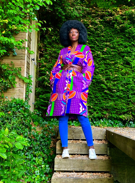Purple LARIBA kimono