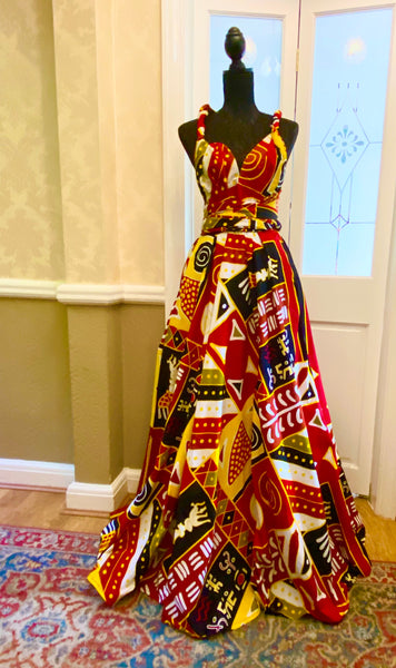 Infinity free size Maxi dress in a geometric print