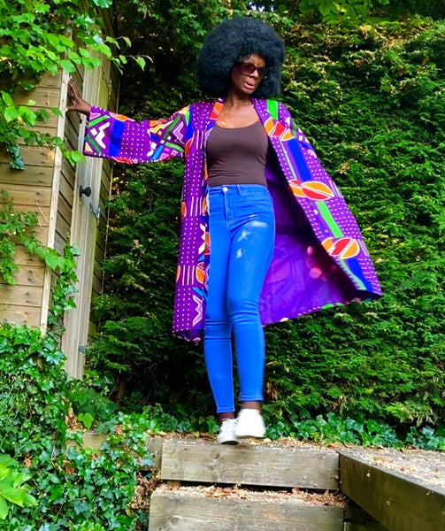 Purple LARIBA kimono