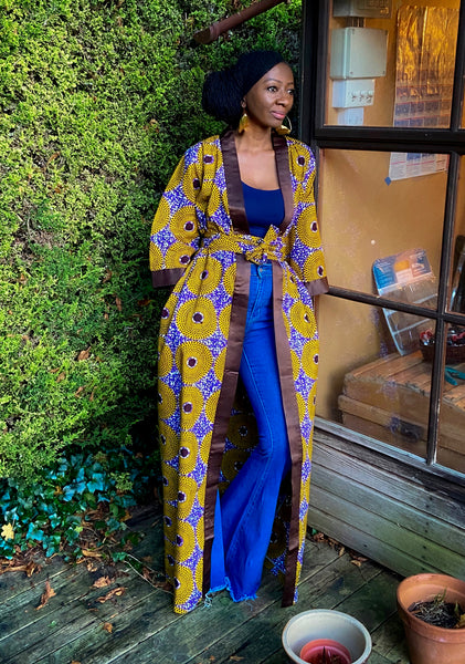 Mandisa African print Kimono with belt