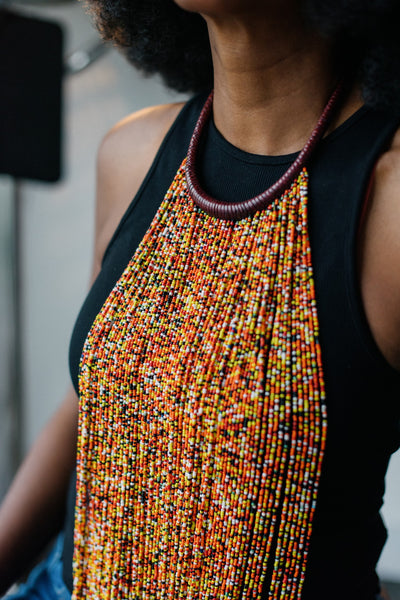 SADE beaded multi-strand necklace