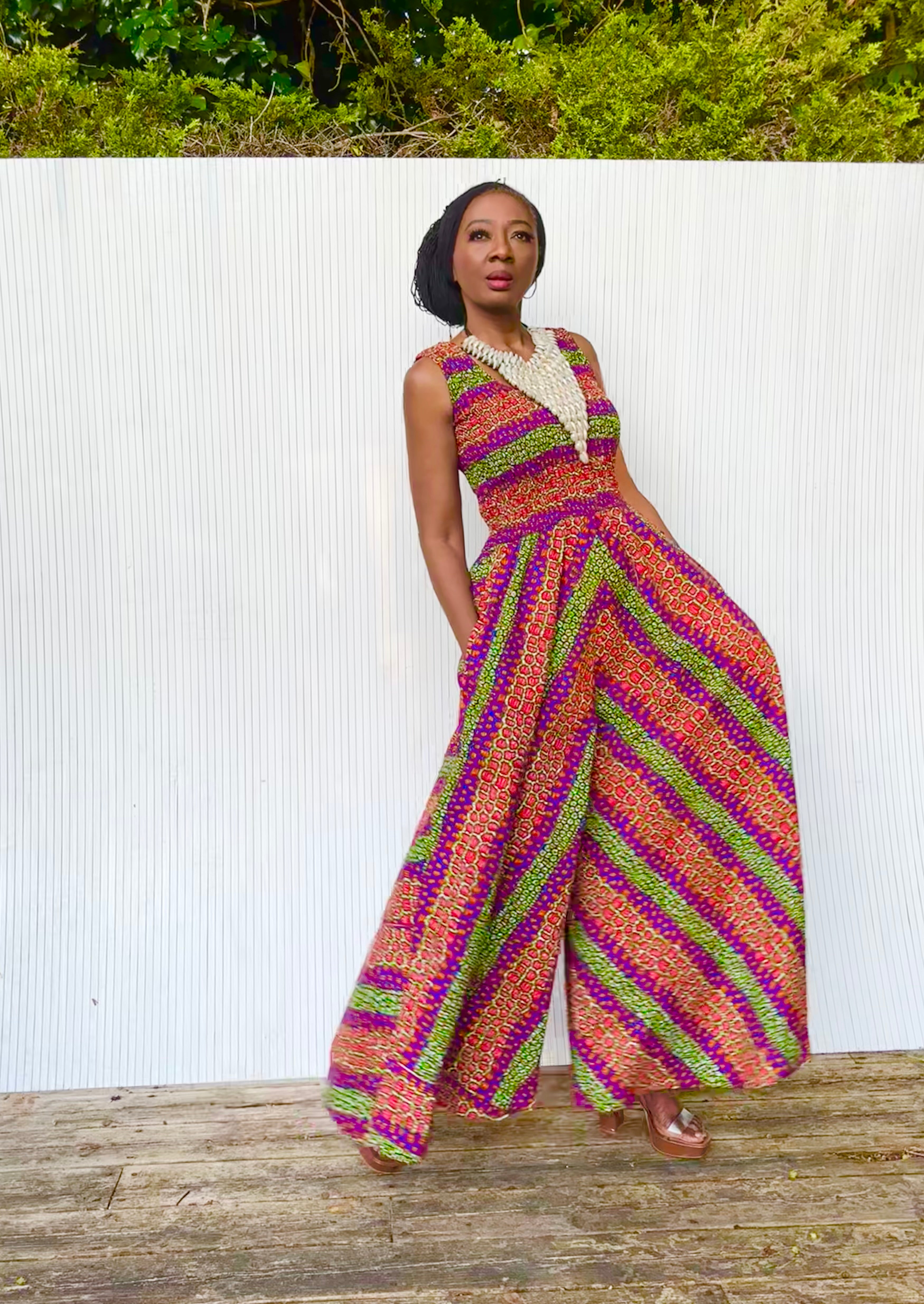 Talata wide leg smocked jumpsuit