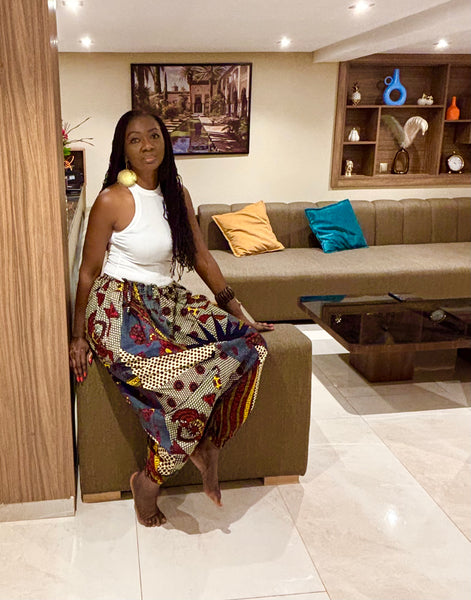 Multi print Harem pants