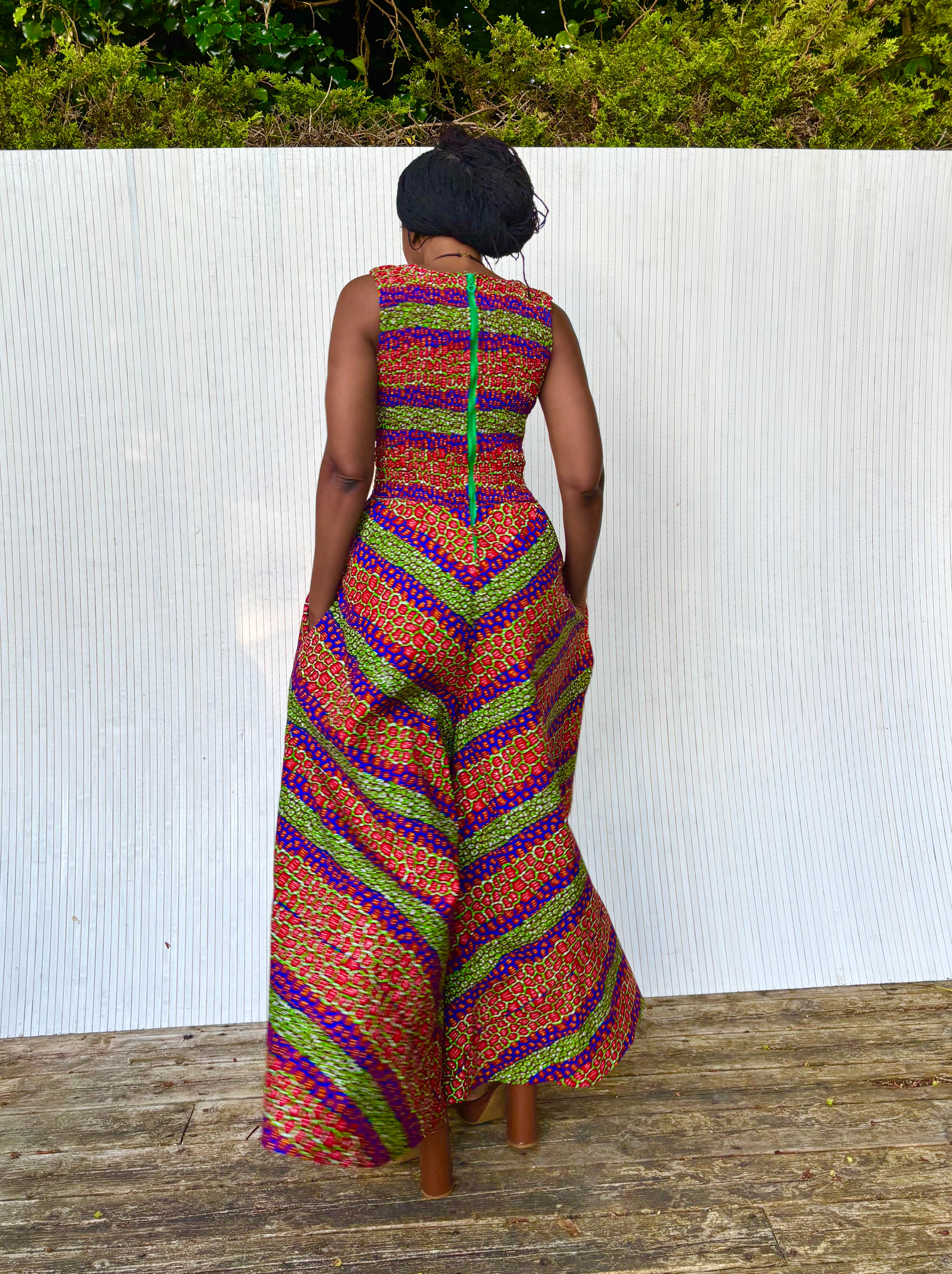 Talata wide leg smocked jumpsuit