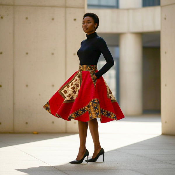 Amara 50’s inspired asymmetrical skirt