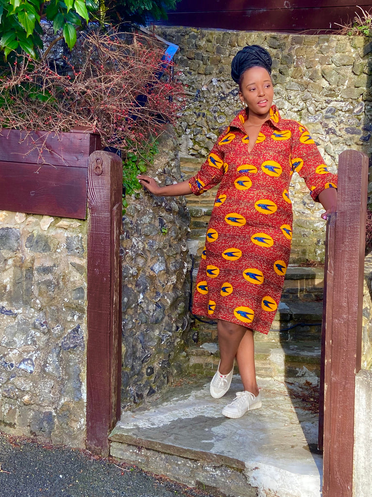 bird shirt dress Striped Tropical Bird Cover-Up Shirt Dress