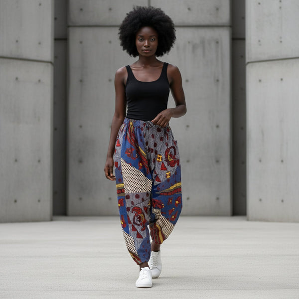 Multi print Harem pants