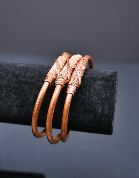 Adjustable copper cuff bracelet