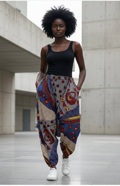 Multi print Harem pants