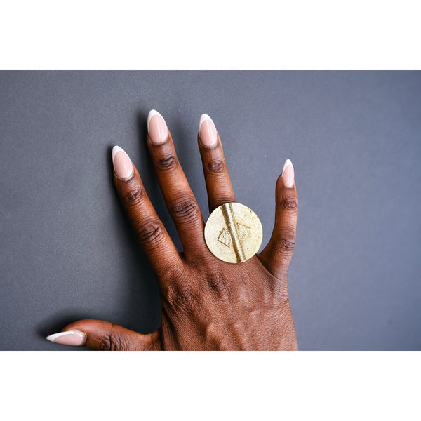 Statement bronze rings