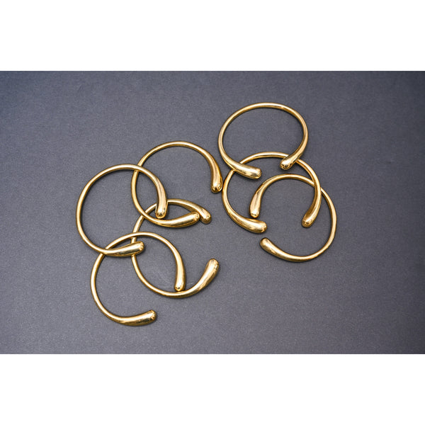 Adjustable minimalist Brass cuff bracelet