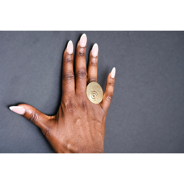 Statement bronze rings