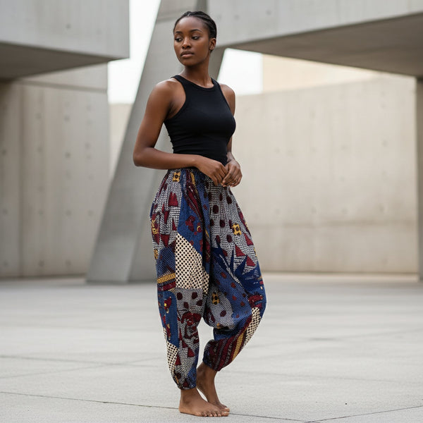 Multi print Harem pants