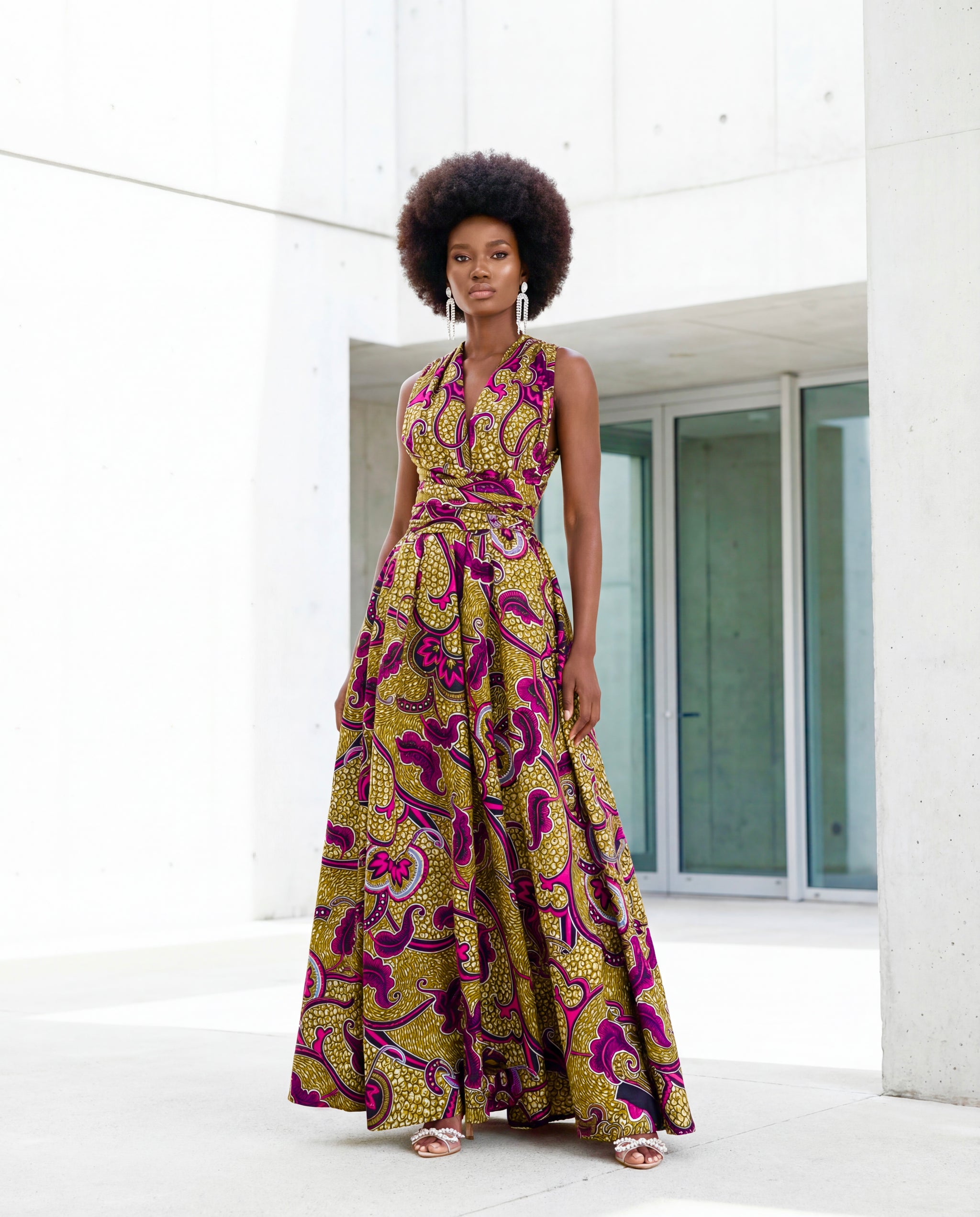 Infinity free size maxi dress in Kente print. – House of Afrika