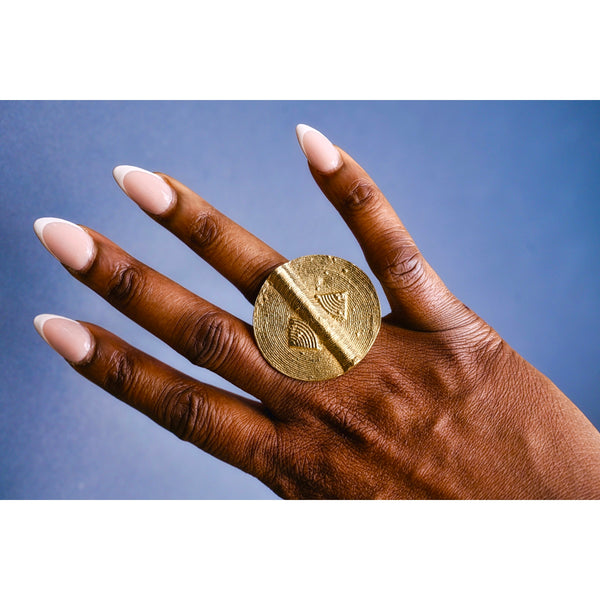 Statement bronze rings