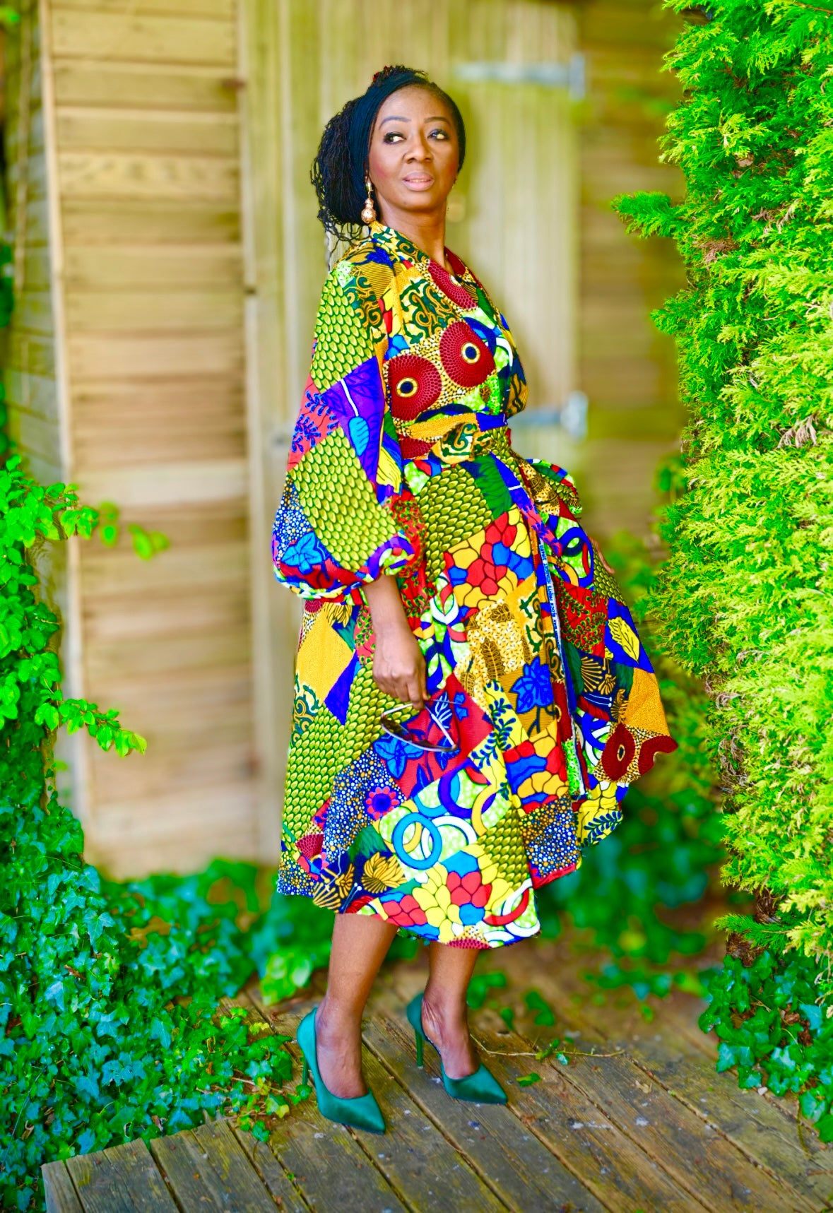 ZAMA puff sleeve coat dress – House of Afrika