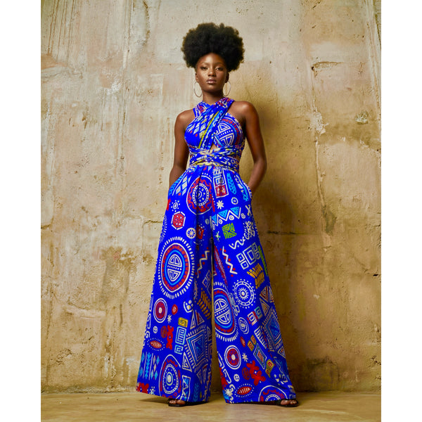 Fula infinity free size jumpsuit in a geometric print.