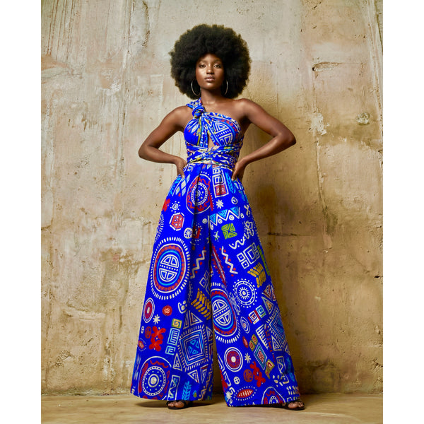 Fula infinity free size jumpsuit in a geometric print.