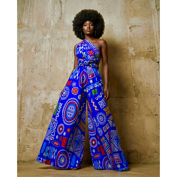 Fula infinity free size jumpsuit in a geometric print.