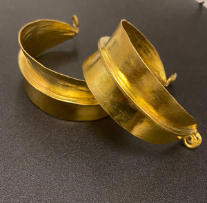 Fulani Brass Gold Cuff Bangle