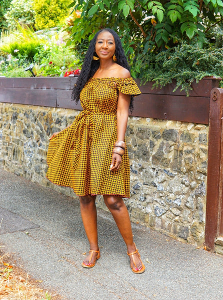 Ruffles Sleeves Dress