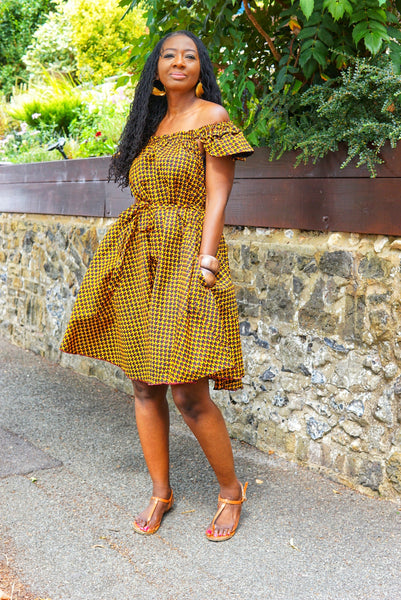 Ruffles Sleeves Dress