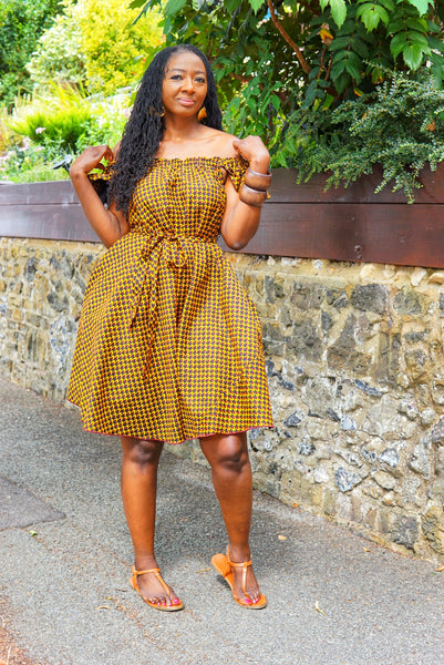 Ruffles Sleeves Dress