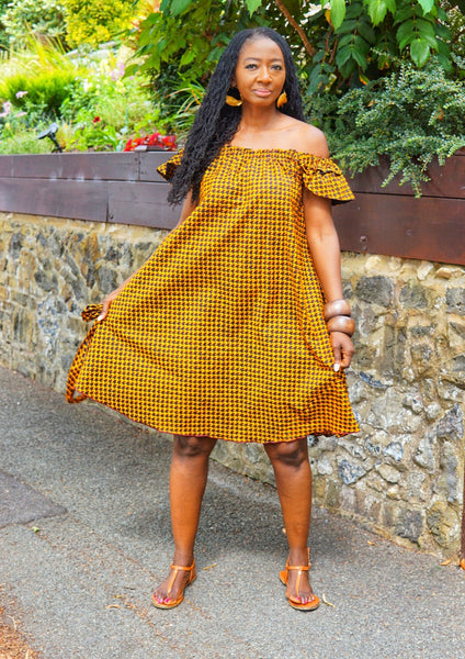 Ruffles Sleeves Dress