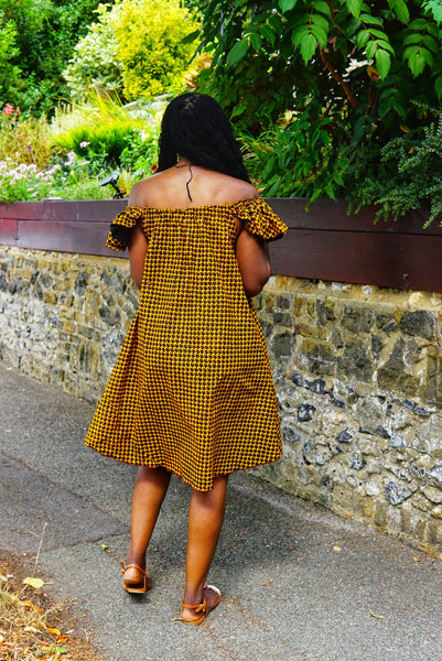 Ruffles Sleeves Dress