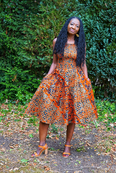 Ankara cutout dress - YIKO