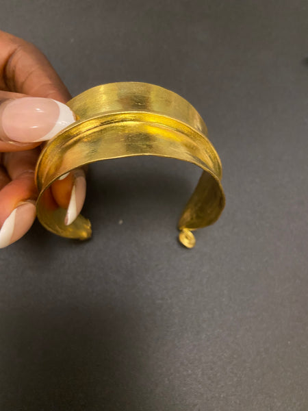 Fulani Brass Gold Cuff Bangle