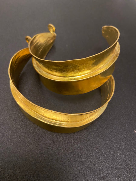 Fulani Brass Gold Cuff Bangle