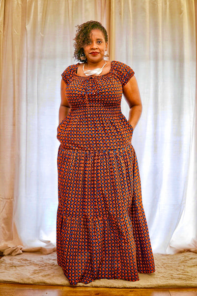 Afro Bohemian Maxi Dress